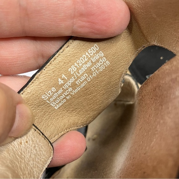 Dansko Carla wedge Sandals black leather size 41 - Picture 7 of 9